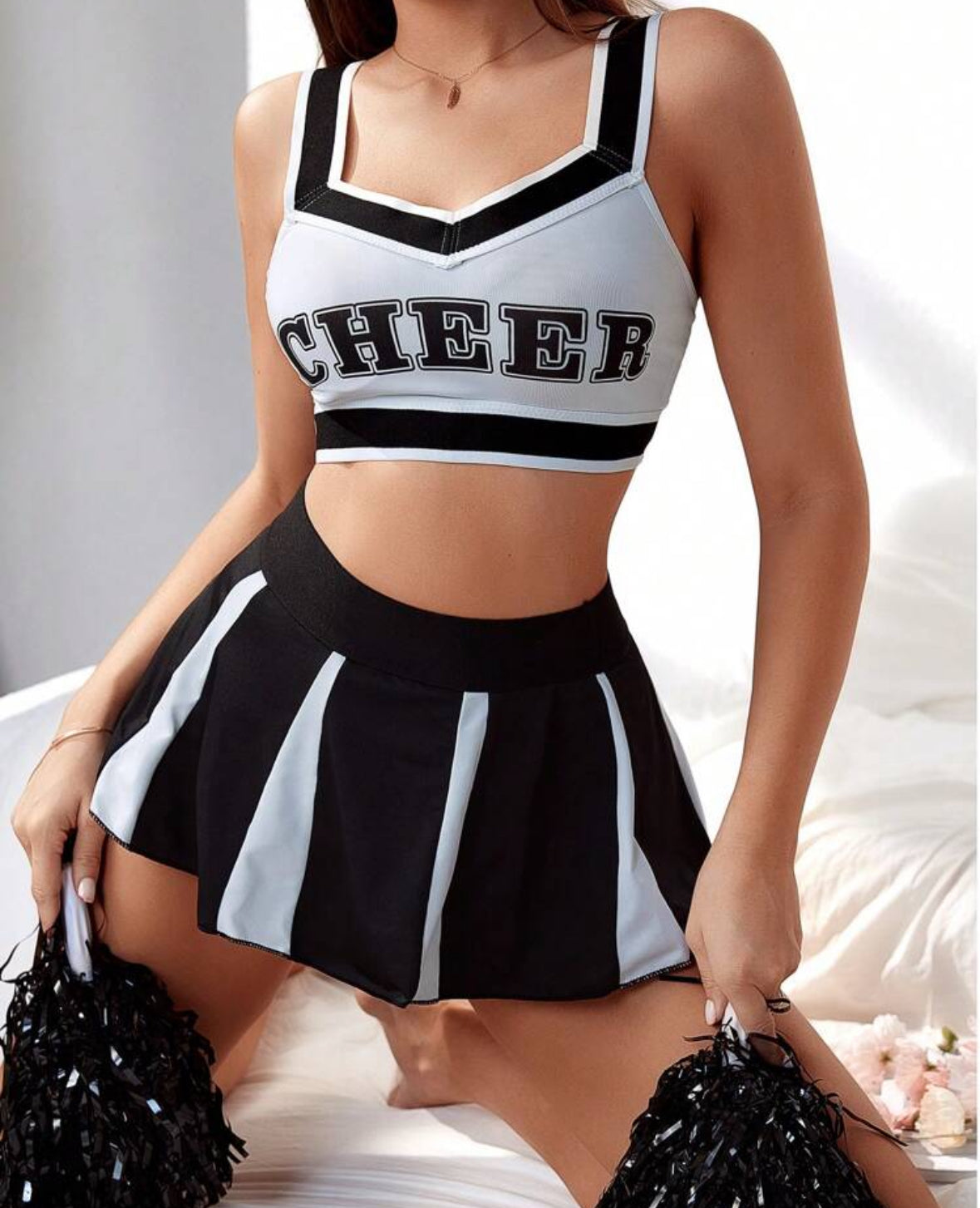 Sexy Cheerleader Kostüm – Zweiteiliges Set