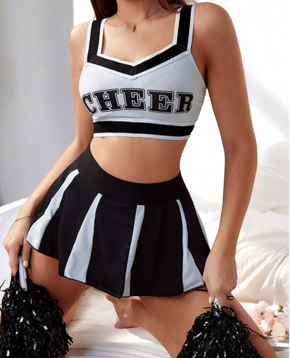 Sexy Cheerleader Kostüm – Zweiteiliges Set